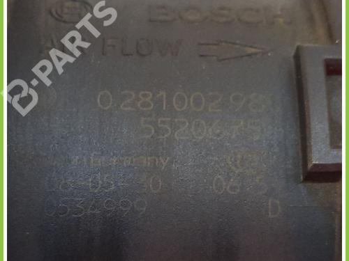 Mass air flow sensor LANCIA YPSILON (843_) 1.3 D Multijet (843.AXF11, 843.AXF1A, 843.AXM11,... | BP11788649M95 