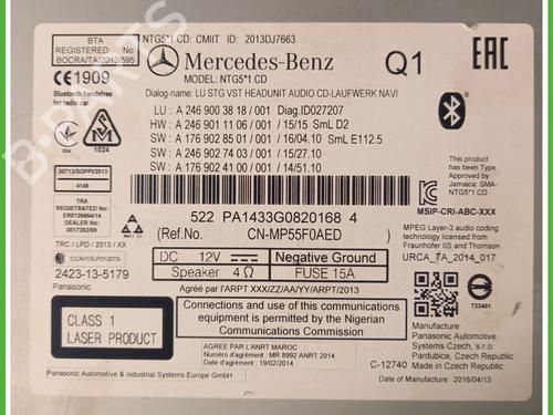 Radio MERCEDES-BENZ A-CLASS (W176) A 180 (176.042) | BP29475986E6 