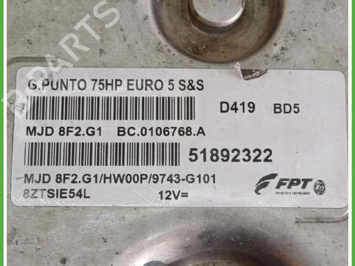 Engine control unit (ECU) FIAT PUNTO EVO (199_) 1.3 D Multijet (199AXC1A, 199BXC1A, 199AXT1A, 199BXT1A) | BP19092646M57 
