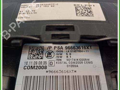 Switch PEUGEOT 3008 I MPV (0U_) 1.6 HDi | BP26613734I30 