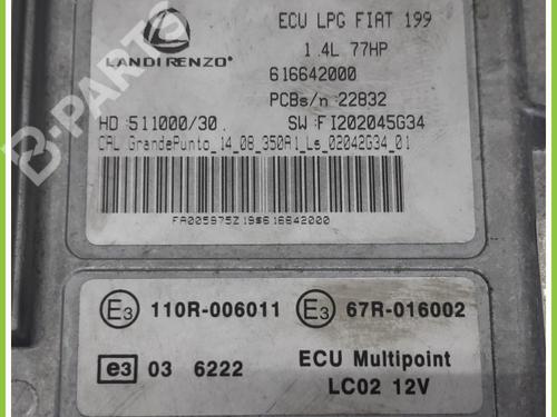 Engine control unit (ECU) FIAT GRANDE PUNTO (199_) 1.4 LPG | BP11369252M57 