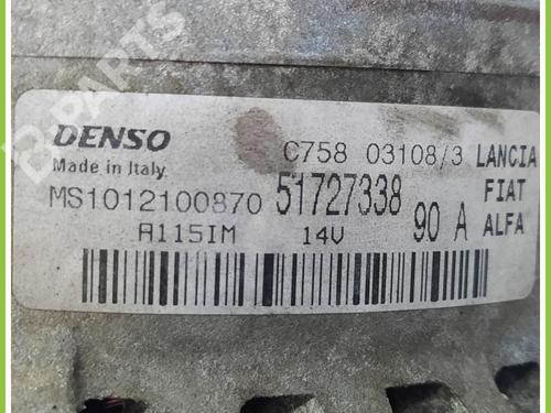 Alternator FIAT BRAVO II (198_) 1.9 D Multijet (198AXB1A) | BP11368781M7 