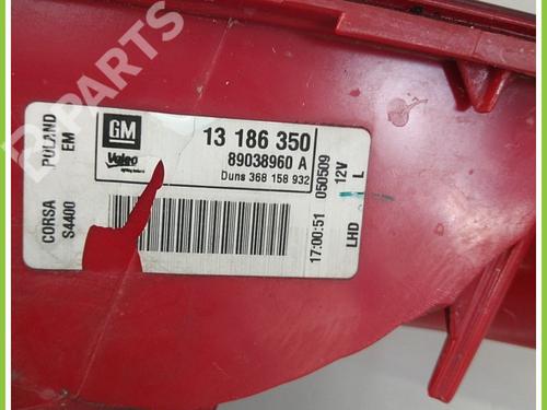 Used Left taillight OPEL CORSA D (S07) 1.2 LPG (L08, L68) (80 hp) 11721316