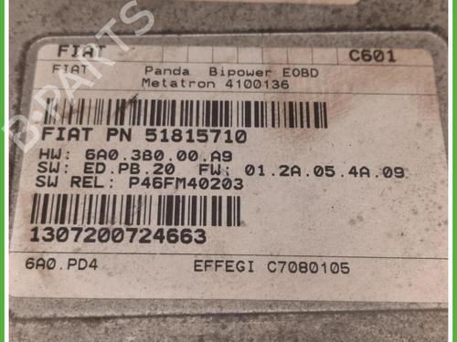 Engine control unit (ECU) FIAT PANDA (169_) 1.2 Natural Power (169.AXB1A) | BP40074684M57 - Image 3