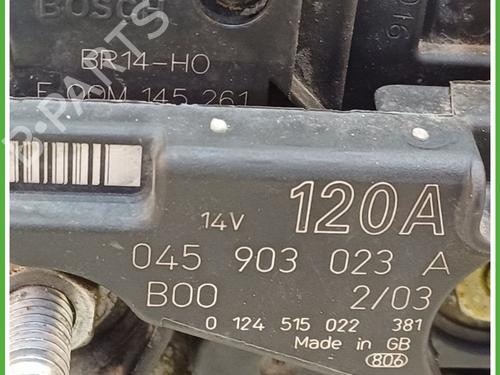 Alternator VW POLO (9N_, 9A_) 1.4 TDI | BP16259329M7 