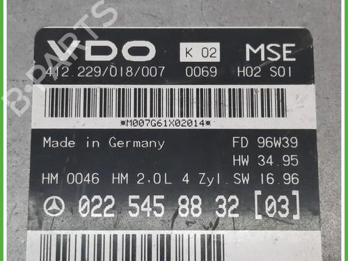 Engine control unit (ECU) MERCEDES-BENZ E-CLASS T-Model (S210) E 200 T (210.235) | BP40132030M57 - Image 2
