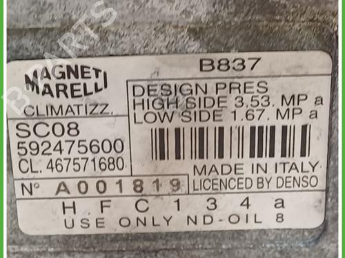 AC compressor FIAT PUNTO (188_) 1.2 16V 80 (188.233, .235, .253, .255, .333, .353, .639,... | BP27409734M34