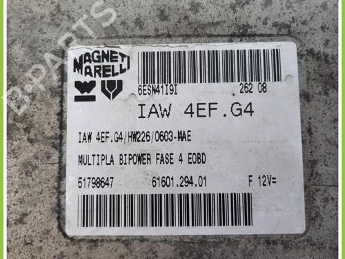 Engine control unit (ECU) FIAT MULTIPLA (186_) 1.6 16V Bipower (186AXC1A) | BP13319307M57 