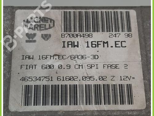 Engine control unit (ECU) FIAT SEICENTO / 600 (187_) 0.9 (187AXA, 187AXA1A) | BP11740650M57 