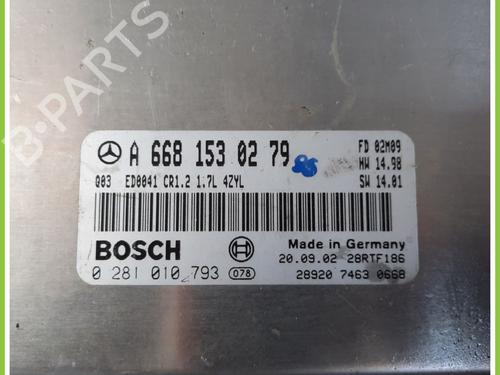 Engine control unit (ECU) MERCEDES-BENZ A-CLASS (W168) A 170 CDI (168.009, 168.109) | BP13259397M57 