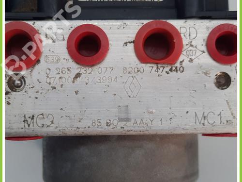 ABS pump RENAULT CLIO III (BR0/1, CR0/1) 1.2 16V (BR02, BR0J, BR11, CR02, CR0J, CR11) | BP11369233M43 