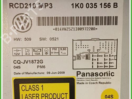 Radio VW GOLF VI (5K1) 1.6 BiFuel | BP40145596E6 - Image 4