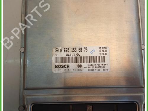 Used Engine control unit (ECU) MERCEDES-BENZ A-CLASS (W168) A 170 CDI (168.009, 168.109) (95 hp) 29127100
