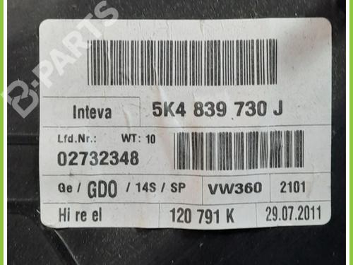 Rear right window mechanism VW GOLF VI (5K1) 2.0 TDI | BP11720111C25 
