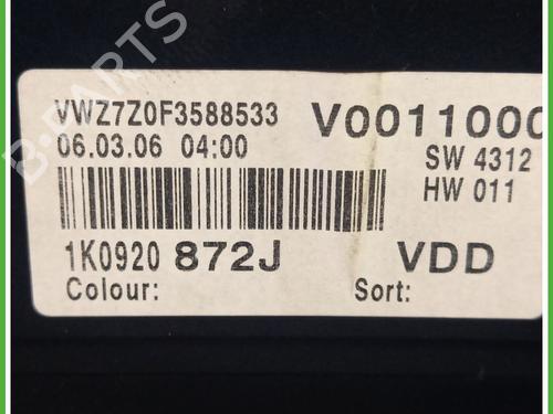 Instrument cluster VW GOLF V (1K1) 1.6 | BP30096835C47 