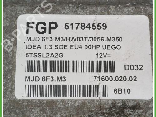 Engine control unit (ECU) FIAT IDEA (350_) 1.3 D Multijet | BP15849879M57 
