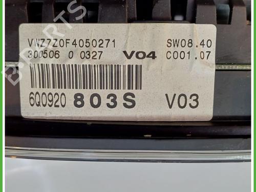 Instrument cluster VW POLO (9N_, 9A_) 1.4 16V | BP17612332C47 