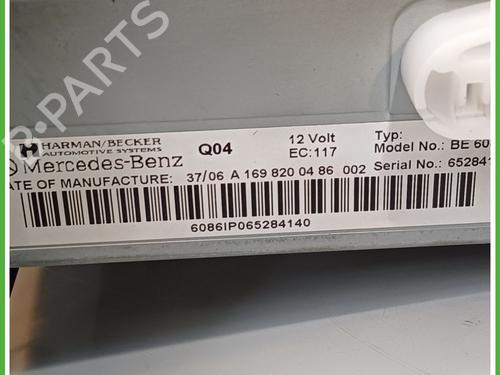 Radio MERCEDES-BENZ A-CLASS (W169) A 150 (169.031, 169.331) | BP18479702E6 