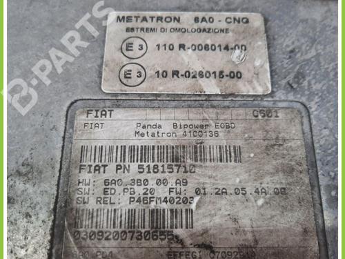 Engine control unit (ECU) FIAT PANDA (169_) 1.2 Natural Power (169.AXB1A) | BP11369626M57 