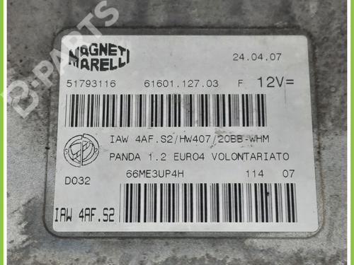 Engine control unit (ECU) FIAT PANDA (169_) 1.2 (169.AXB11, 169.AXB1A) | BP11370875M57 