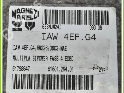 Engine control unit (ECU) FIAT PANDA (169_) 1.2 (169.AXB11, 169.AXB1A) | BP11369263M57 