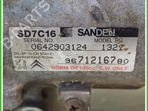 AC compressor PEUGEOT 3008 I MPV (0U_) 1.6 HDi | BP17127296M34