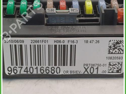 Fuse box CITROËN DS3 (SA_) 1.6 VTi 120 | BP25627189E1 