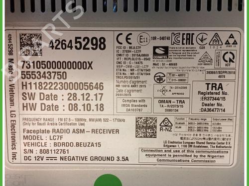 Radio OPEL CORSA E (X15) 1.4 LPG (08, 68) | BP26314939E6 