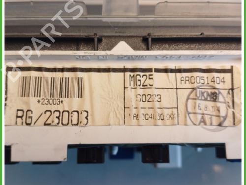 Instrument cluster MG MG ZR 105 | BP27923109C47 