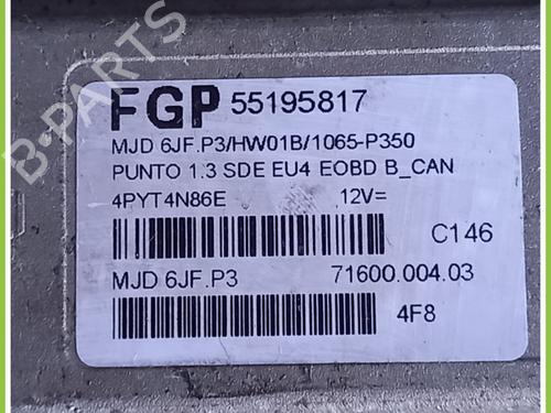 Engine control unit (ECU) FIAT PUNTO (188_) 1.3 JTD 16V | BP13319213M57 