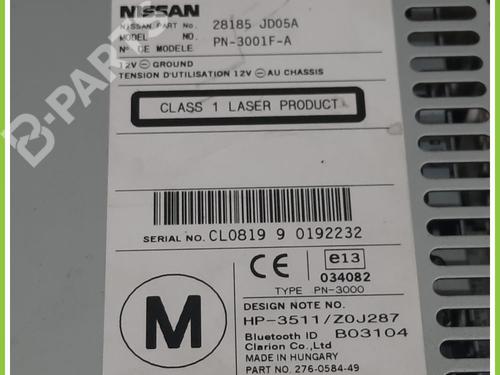 Radio NISSAN QASHQAI / QASHQAI +2 I (J10, NJ10, JJ10E) 1.5 dCi | BP11367872E6 