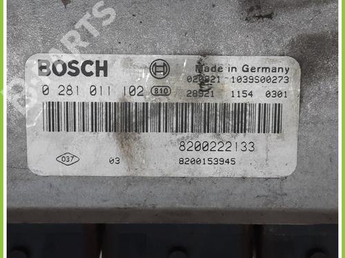 Motorstyringsenhet RENAULT SCÉNIC I MPV (JA0/1_, FA0_) 1.9 dCi (JA05, JA1F) | BP11370830M57 