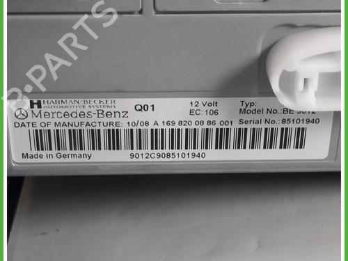 Radio MERCEDES-BENZ A-CLASS (W169) A 160 CDI (169.006, 169.306) | BP14973588E6 
