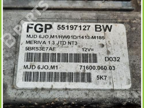 Engine control unit (ECU) OPEL MERIVA A MPV (X03) 1.3 CDTI (E75) | BP11731042M57 