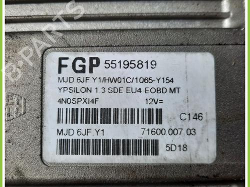 Motorstyringsenhed LANCIA YPSILON (843_) 1.3 JTD (843.AXD11, 843.AXD1A) | BP13319244M57 