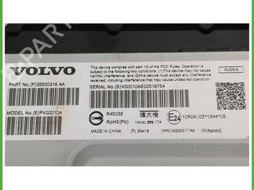 Radio VOLVO XC60 II (246) B4 Mild-Hybrid AWD | BP18893026E6 