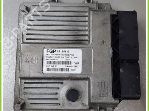 Computer motormanagement FIAT PUNTO (188_) 1.3 JTD 16V (70 hp) 13319275