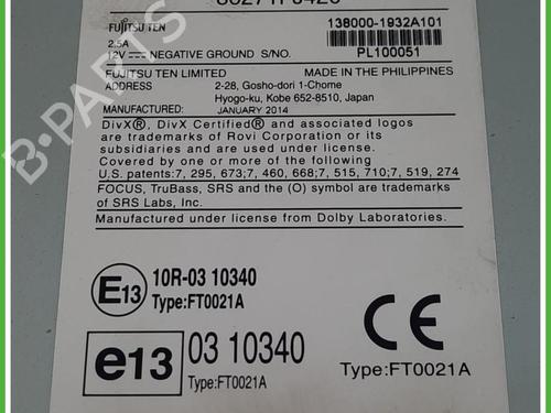 Electronic module SUBARU XV (_GP_) 2.0 D AWD (GPD) | BP40134373M83 - Image 3