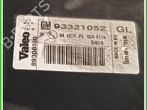 Venstre forlygte OPEL MERIVA A MPV (X03) 1.4 16V Twinport (E75) | BP16030063C28 