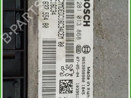 Engine control unit (ECU) PEUGEOT 307 (3A/C) 1.6 HDi | BP18153019M57 