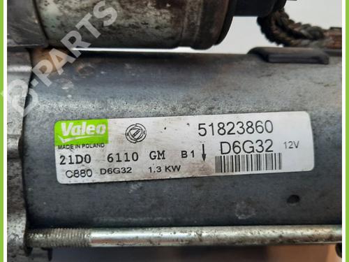 Starter FIAT PUNTO EVO (199_) 1.3 D Multijet (199AXC1A, 199BXC1A, 199AXT1A, 199BXT1A) | BP11370122M8 