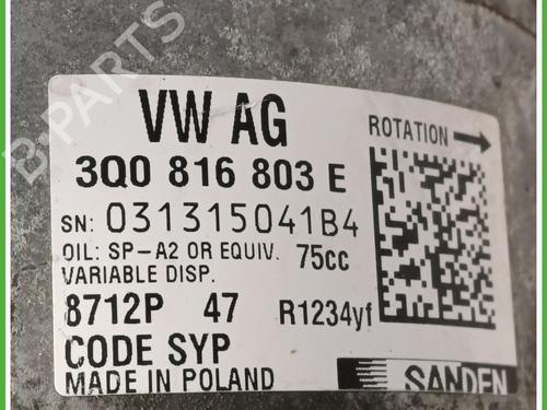 AC compressor SKODA FABIA III Estate (NJ5) 1.0 TSI | BP23979649M34 