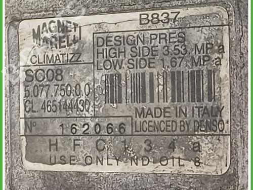 AC compressor FIAT PUNTO (176_) 60 1.2 (176AP, 176AR, 176AQ, 176BB) | BP23593404M34 