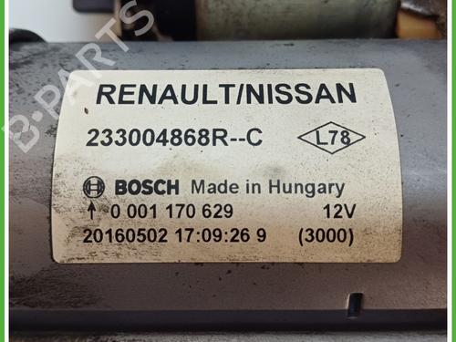 Starter RENAULT MEGANE IV Hatchback (B9A/M/N_) 1.5 dCi 110 (B9A3) | BP20329750M8 