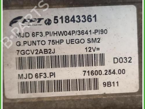 Engine control unit (ECU) FIAT GRANDE PUNTO (199_) 1.3 D Multijet | BP40075790M57 - Image 3