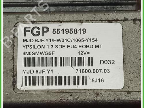 Engine control unit (ECU) LANCIA YPSILON (843_) 1.3 JTD (843.AXD11, 843.AXD1A) | BP40130977M57 - Image 2