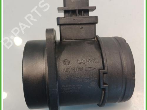 Mass air flow sensor FIAT GRANDE PUNTO (199_) 1.3 D Multijet (199.AXD11, 199.AXD1A, 199.AXD1B,... | BP28041098M95 