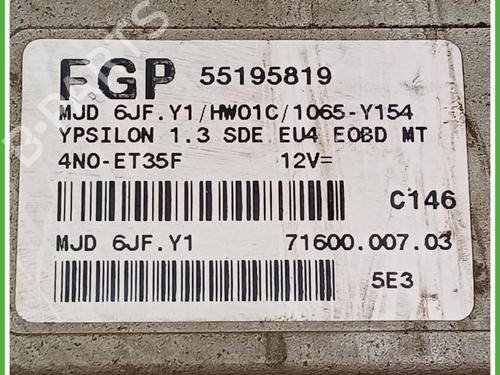 Engine control unit (ECU) LANCIA YPSILON (843_) 1.3 JTD (843.AXD11, 843.AXD1A) | BP40137153M57 - Image 2