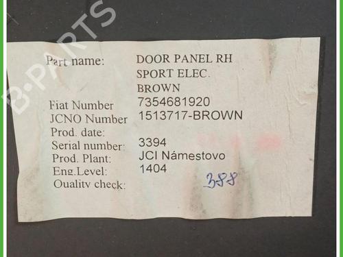 Front right panel FIAT 500 (312_) 1.2 (312AXA1A) | BP40139139C59 - Image 3
