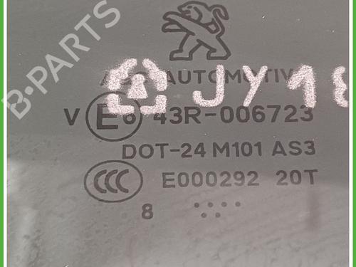 Rear left door window PEUGEOT 2008 I (CU_) 1.5 BlueHDI 100 | BP19777907C20 